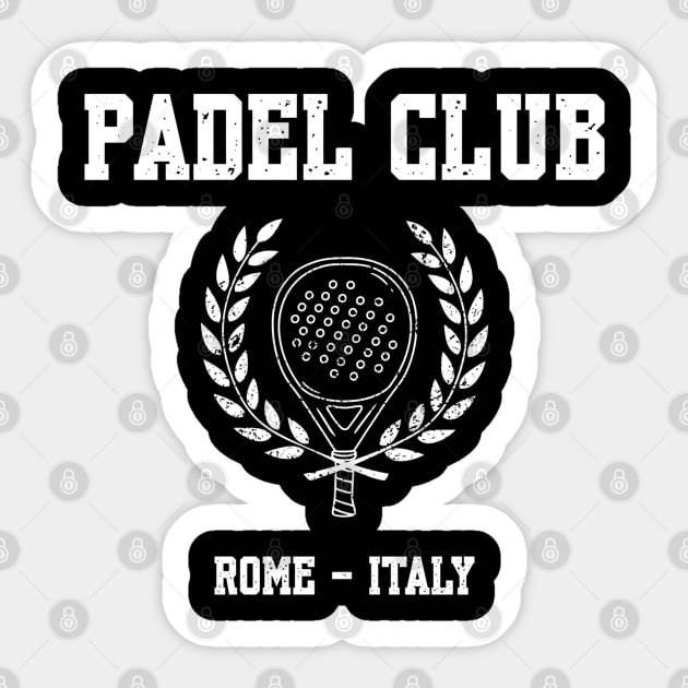 Padel Club – Rome Italy Design Sticker by Stylecombinator